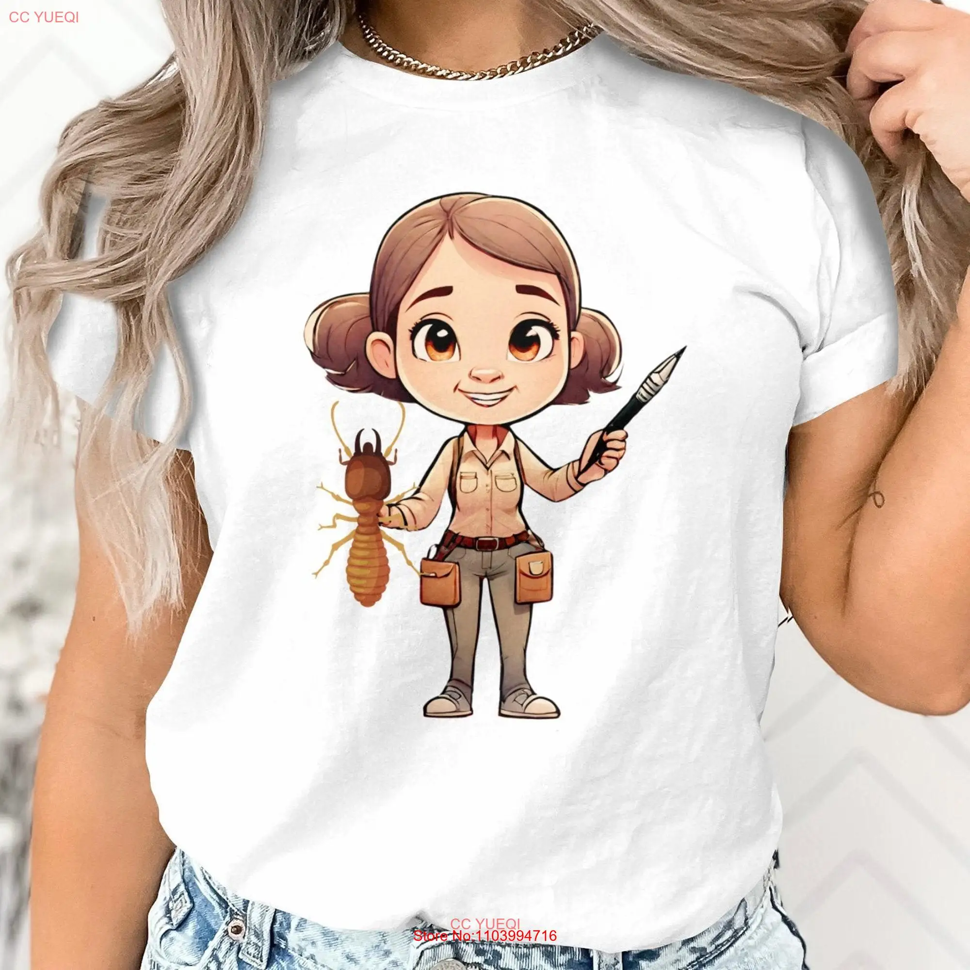 Termite Ant Bug Insect Lover Entomologist Exterminator T Shirt Cute Birthday Holiday Present long or short sleeves