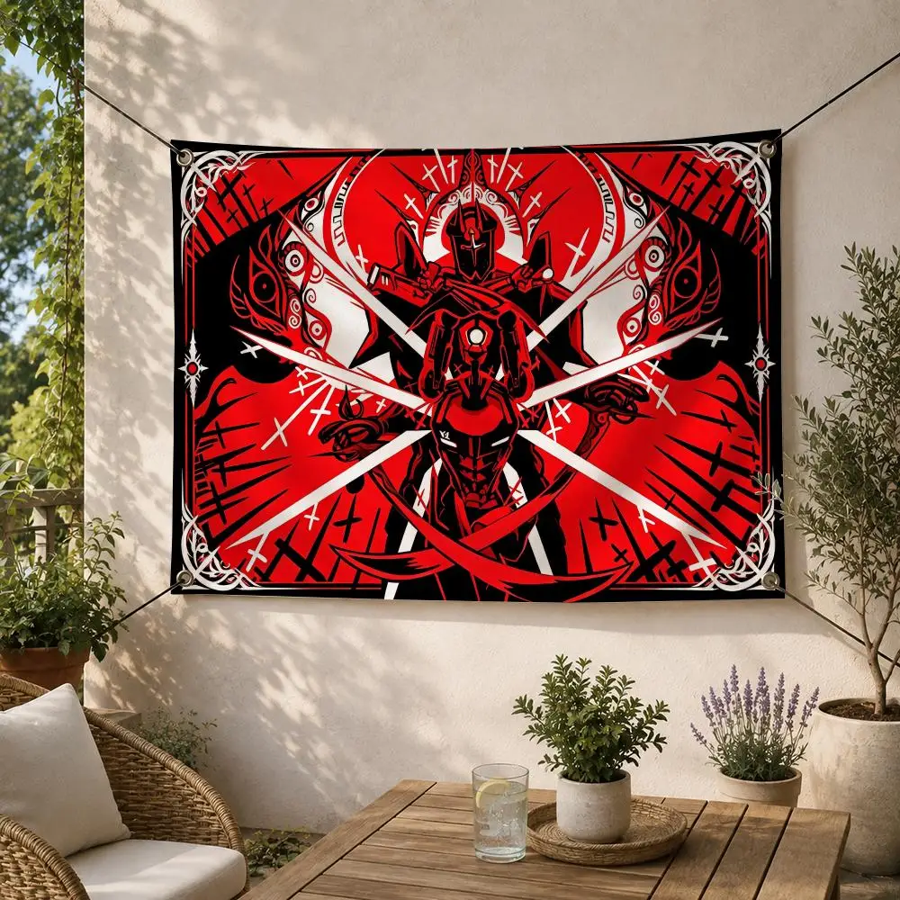 Game-ULTRAKILL Action FPS Game Flags Decorative Flag Banner for Outdoor Garden Yard Camping Party Home Wall Hanging Decor