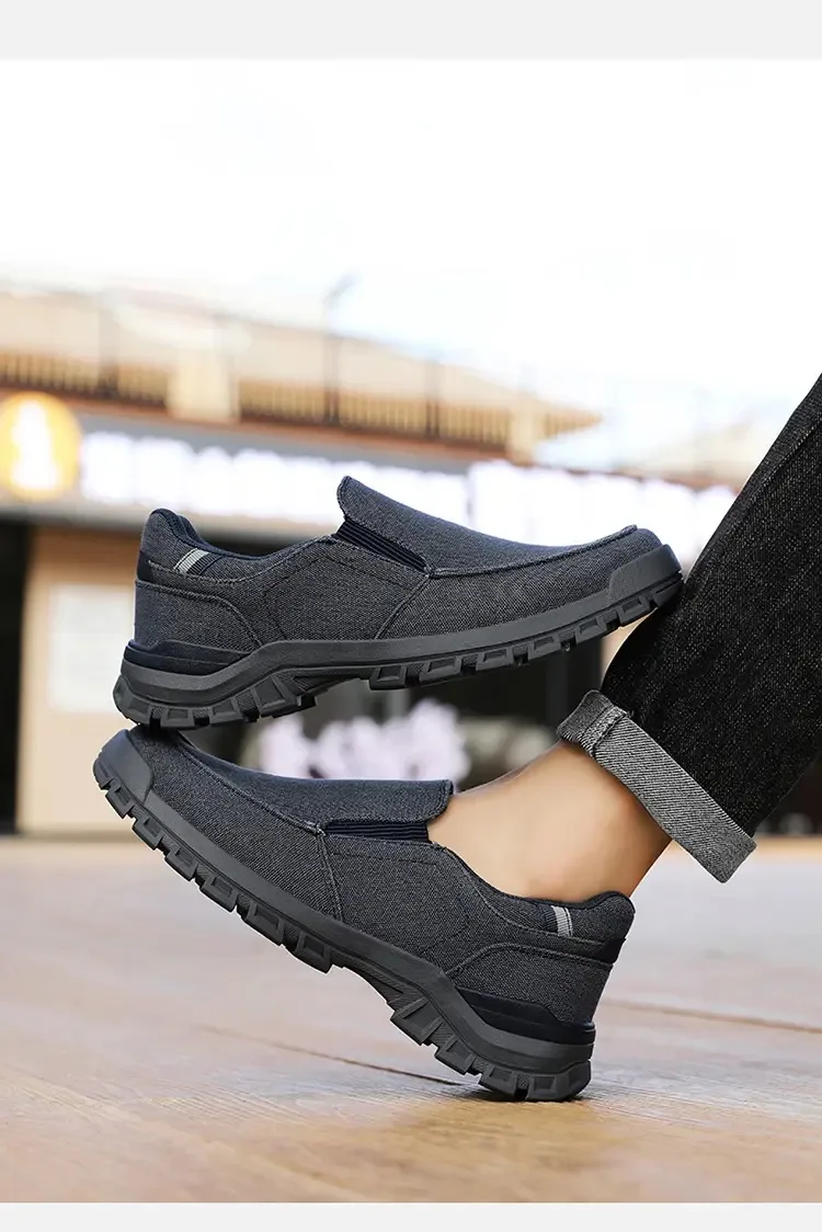 New Arrival Men Loafers Comfortable Slip on Flats Comfy Casual Shoes Leisure Walk Business Canvas Shoes Versatile Male