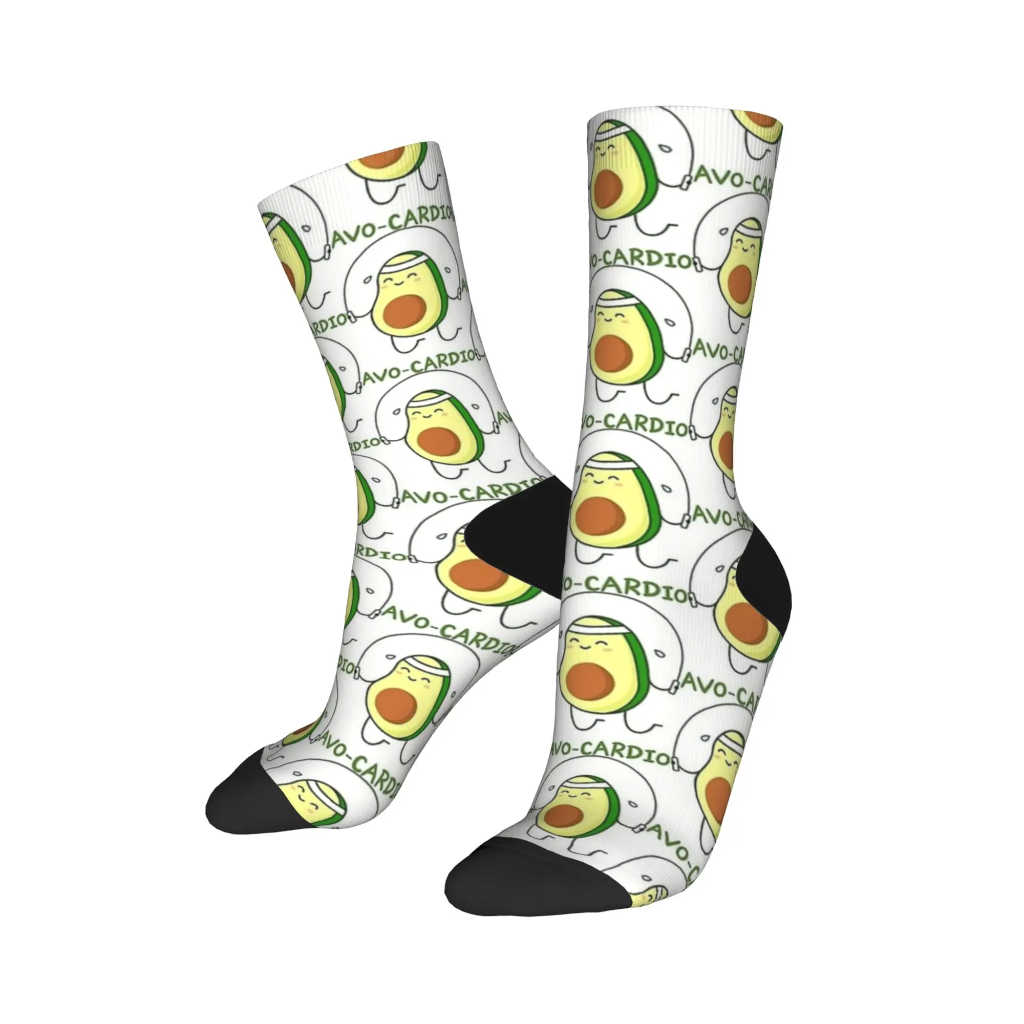ถุงเท้าออกกำลังกาย Avo-cardio ลายอะโวคาโด ถุงเท้ากระโดดเชือก ถุงเท้าผู้ชาย ถุงเท้าใส่สบาย ถุงเท้าฤดูหนาว ถุงเท้าสเก็ตบอร์ด ถุงเท้ากันลื่น