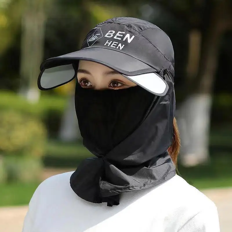 Summer Stretchable Hat, Children's Summer UV Resistant Sun Hat, Cycling Sun Hat, Neck Protection Duckbill Hat