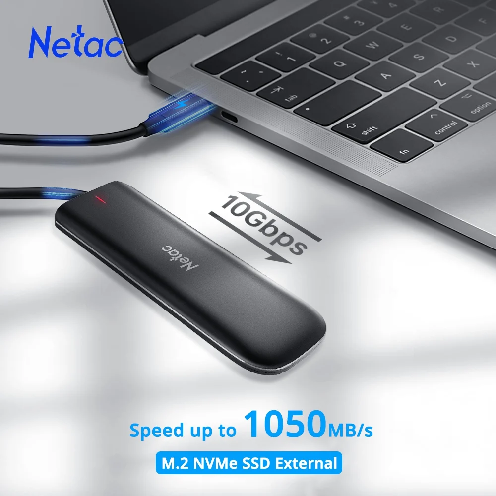 Netac 2000MB/s Externe SSD-Festplatte 1TB 512GB SSD Tragbare USB3.2 Gen2x2 Solid-State-Disk ZX20 für Business-Laptops und Desktop-PCs – Detail 13
