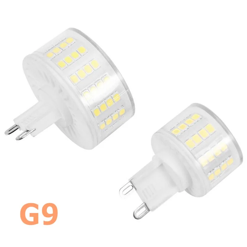 Pequena lâmpada LED Shadowless com Shell de cerâmica, sem cintilação, 360 graus, 9W, 15W, 220V, 88 Beads, 1-10 Pcs, G9, design cogumelo