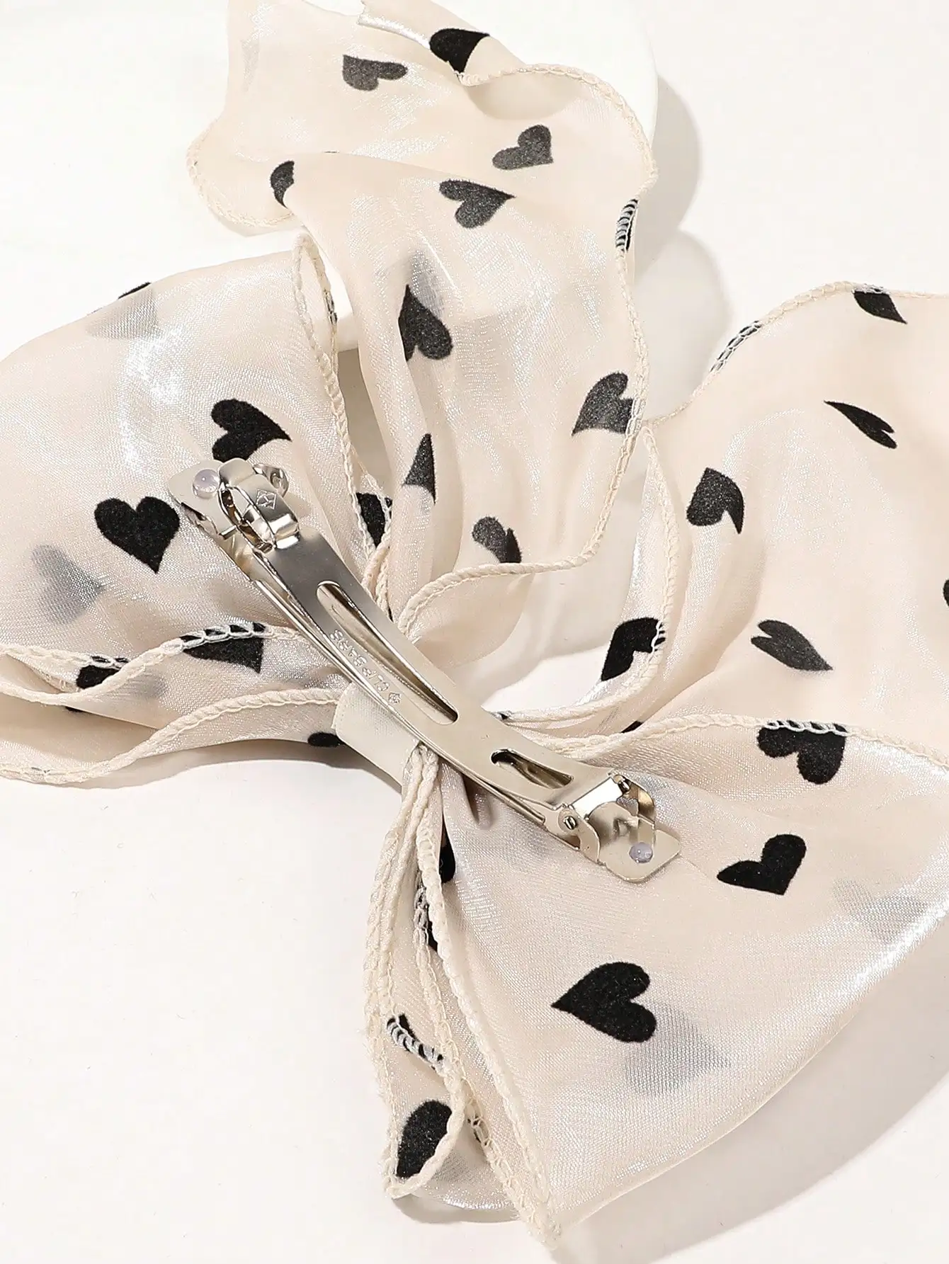 1Pcs Schwarz Polka Dot Organza Bogen Haar Clip frauen Flauschigen Band Hairgrip Französisch Kopfschmuck Süße Nette Haar Zubehör haarnadeln – Detail 16