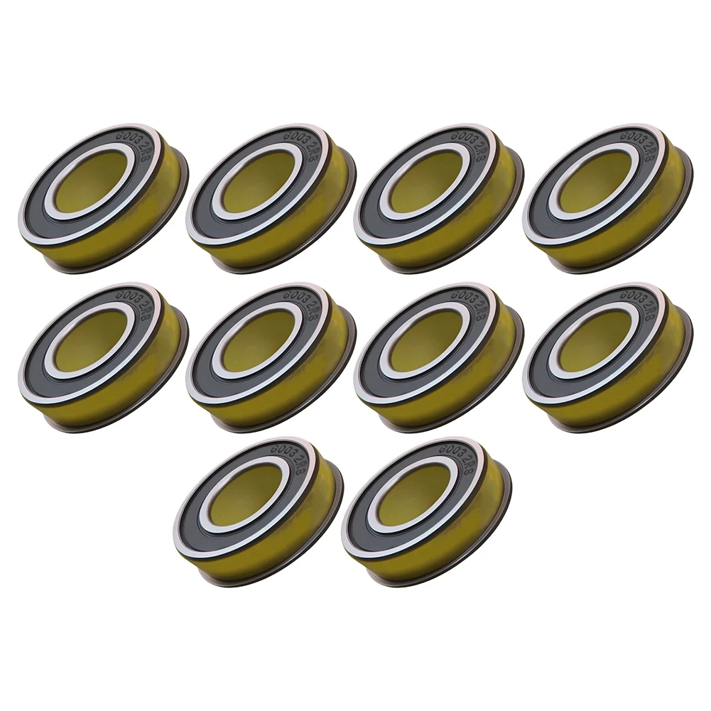 10PCS Flange Mounted Ball Bearing for F6003/20-2RS 20mm x 35mm x 11/12.8mm Bearing Steel for Industrial Automation