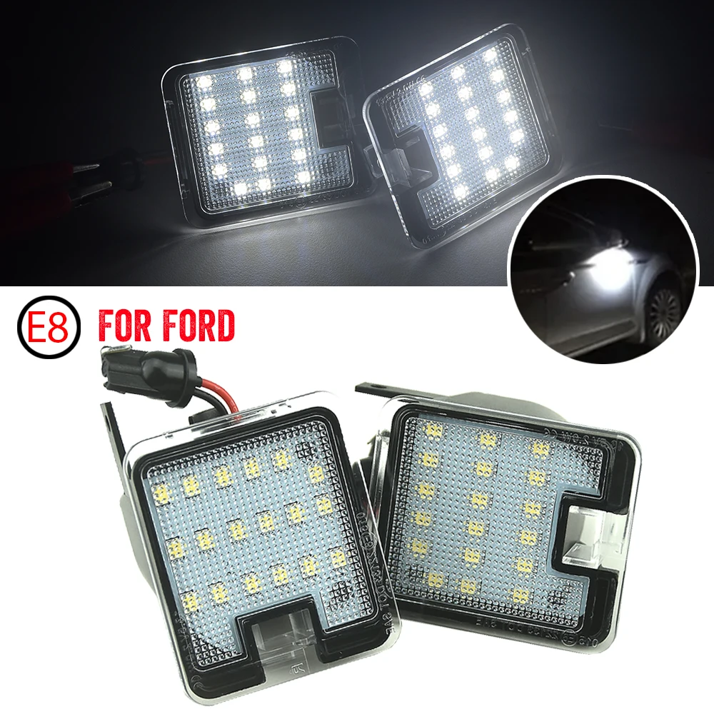 

Fit For Ford Escape 2013-2020 For Ford Mondeo MK4 2007-2014 Under Mirror Welcome Lamp 2x CANBUS LED Under Mirror Puddle Light