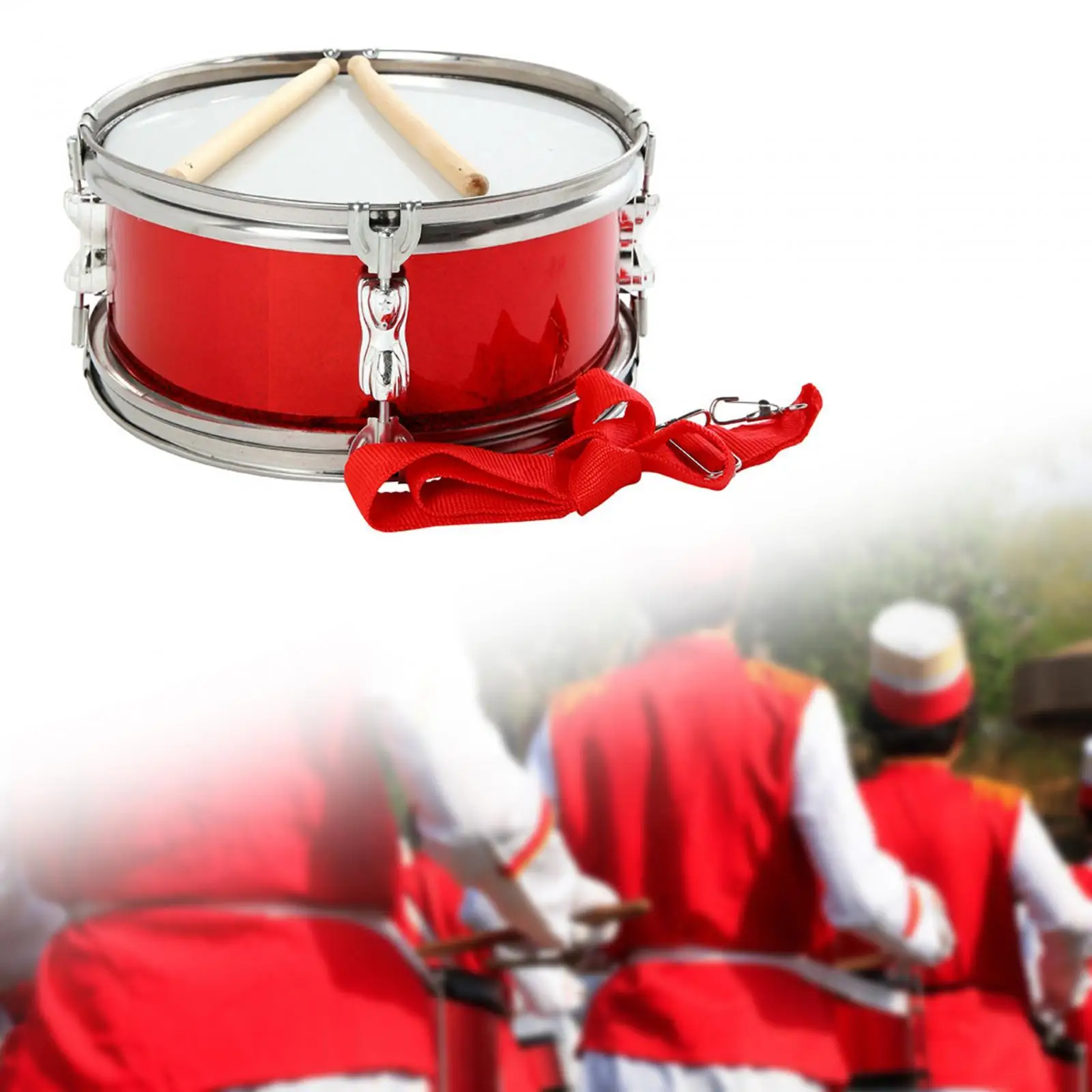 

11" Snare Drum Musical Instruments with Shoulder Strap Portable Music Drums