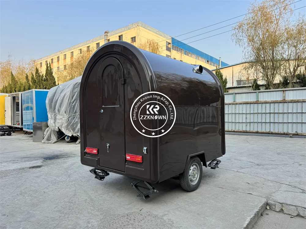 Remolque de comida de concesión de quiosco de bocadillos de pizza de calle de equipos de cocina personalizados de camión de comida rápida con ruedas