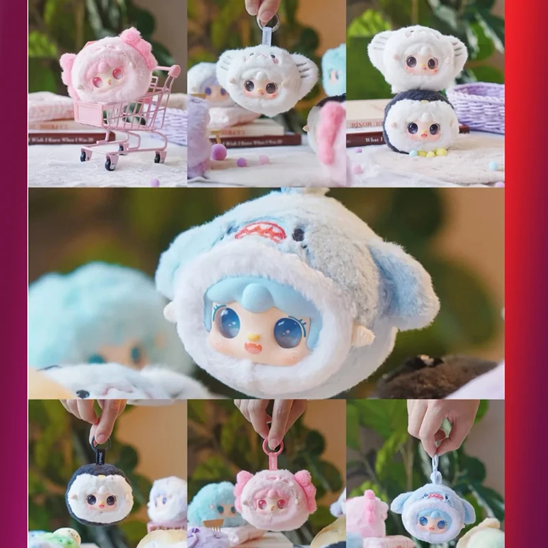 

Authentic Yooki V6 Ocean Baby Series Plush Blind Box Cute Animal Bag Decoration Pendant Collection Doll Doll Girl Birthday Gift