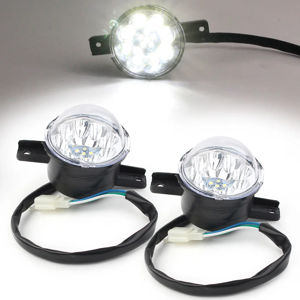 2X LED 3 wire Headlight Head Light Fit for ATV Quad 110 125CC TaoTao ATA110D ATA110D1 ATA125D ATA135D ATA125 HW