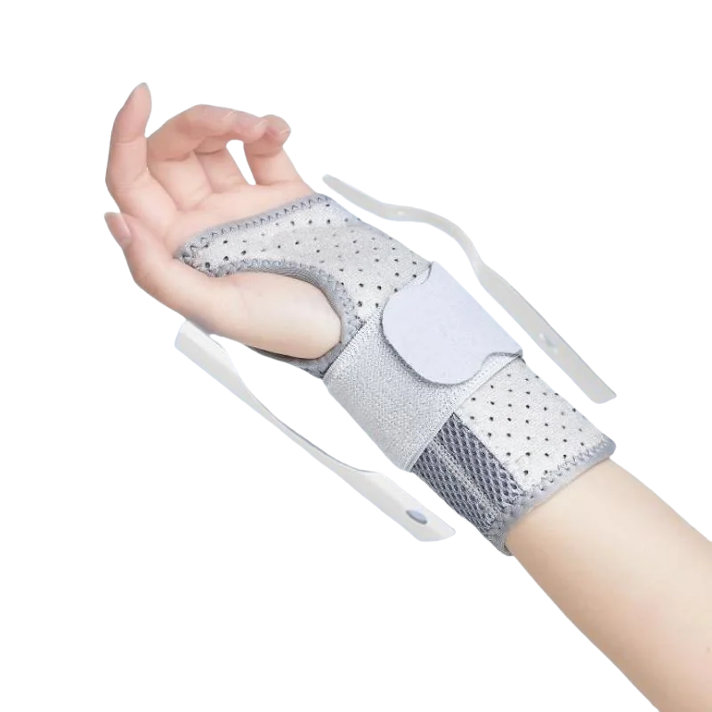 Adjustable Wrist Support Brace for Carpal Tunnel Right Left Wrist Protector with Splints Hand Guard Wristband Pain Relief Sports