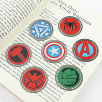 Marvel Heroes Series Book Page Holders Heroes Metal Bookmarks Ideal Gift for Book Lovers, Exclusive Romantic Bookmarks for Men