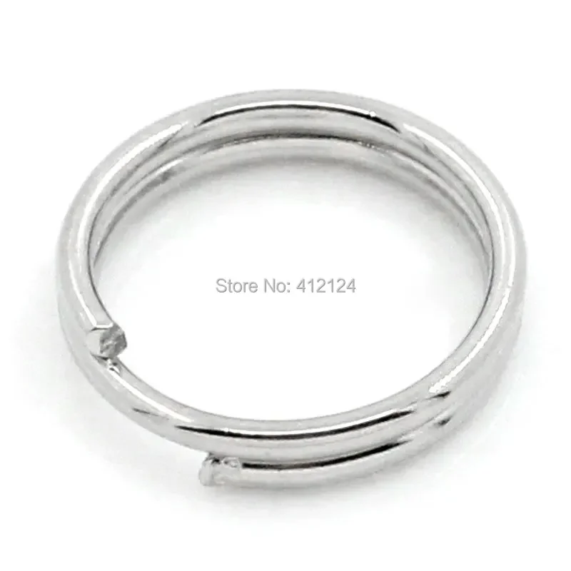 3000Pcs Free Shipping Silver Tone Double Loop Split Rings Charm Jewelry Making Findings Component 7mm