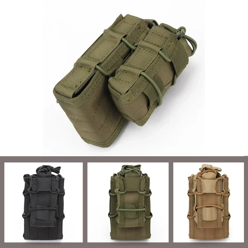 

Тактический чехол для журналов Molle 1000D, нейлоновая двухслойная сумка для хранения, чехол для боеприпасов, аксессуары для охоты, чехол Molle