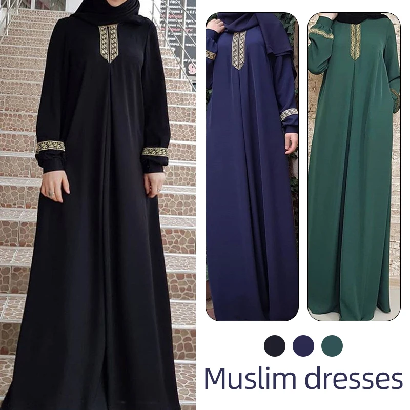 

Lady Muslim Dresses Fashion Turkey Islam Abaya Kaftans Prayer Clothes Islamic Arab African Maxi Dress Kaftan Jilbab