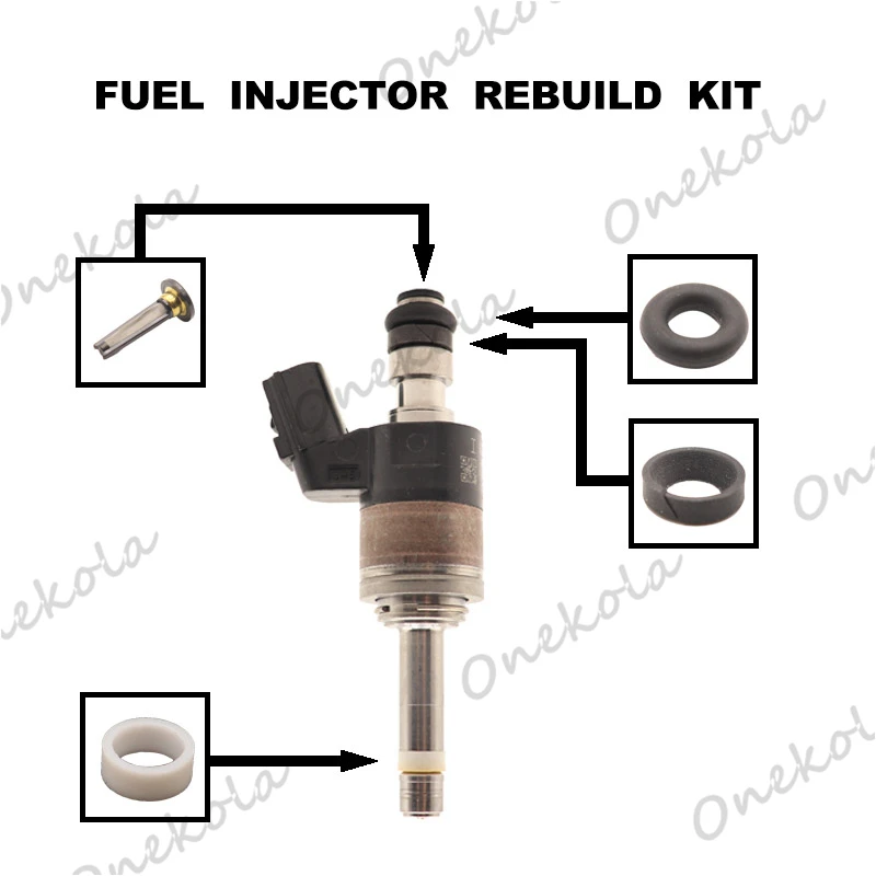 Fuel Injector repair kit Orings Filters for Honda Fit 2015-2019 1.5L KA6MT KACVT 16010-5R1-315 16010-5R1-305