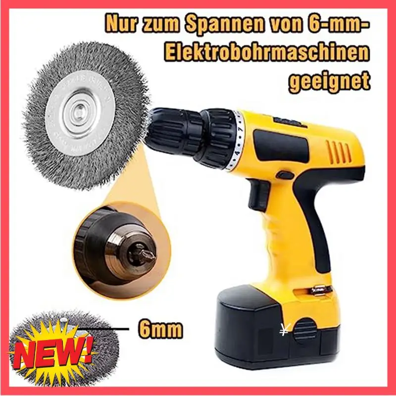 

B17C 12 Piece Wire Wheel Brush Cup Set Wire Wheel For Drill 0.012 Carbon Steel Wire, Drill Wire Brush