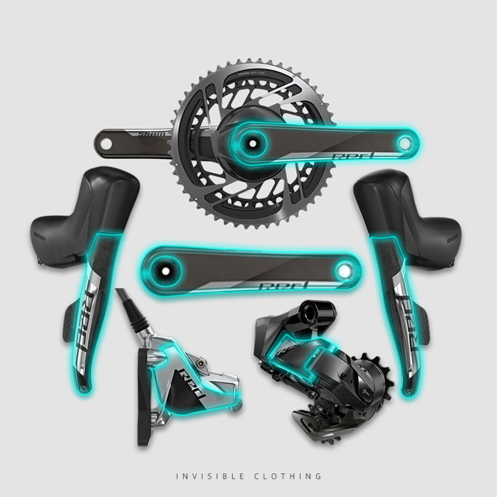 Self-Healing TPU Bike Protective Sticker, Anti-Scratch Anti-Collision Film Compatible with SRAM RED Older Version Groupset