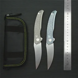 Shirogor Ursus Quantum β
‘ Folding Knife SW Titanium EDC Tool hunting camping Outdoor Gear Hiking knife