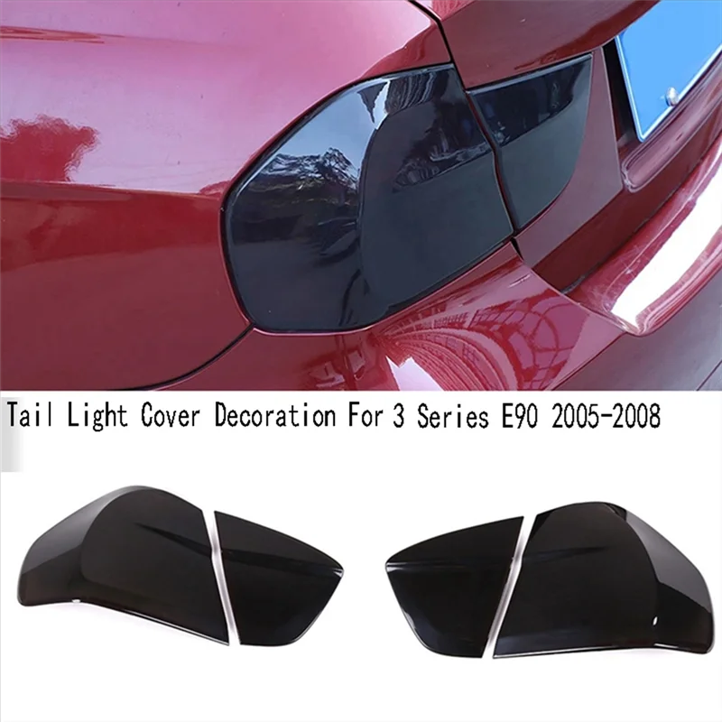 

Plain Car Tail Light Reversing Lamp Shade Brake Indicator Cover Decoration Accessories For BMW 3 Series E90 2005-2008