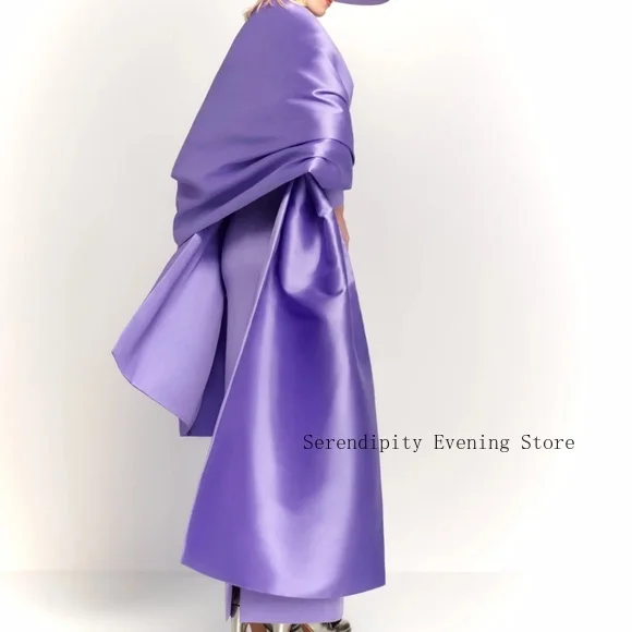 Customized Lavender Mother of the Birde Dresses with Satin Shawl Women Elegant Evening Party Dress White Formal Gowns 2026