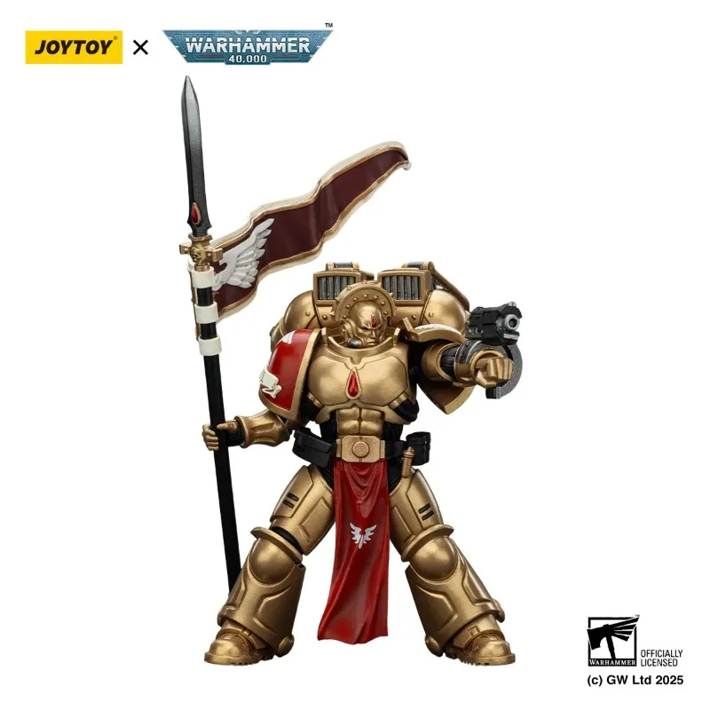 In Stock JOYTOY Warhammer40K 1/18 Action Figure Blood Angels Sanguinary Guard 3PCS figures Toys Gifts Collection view 3