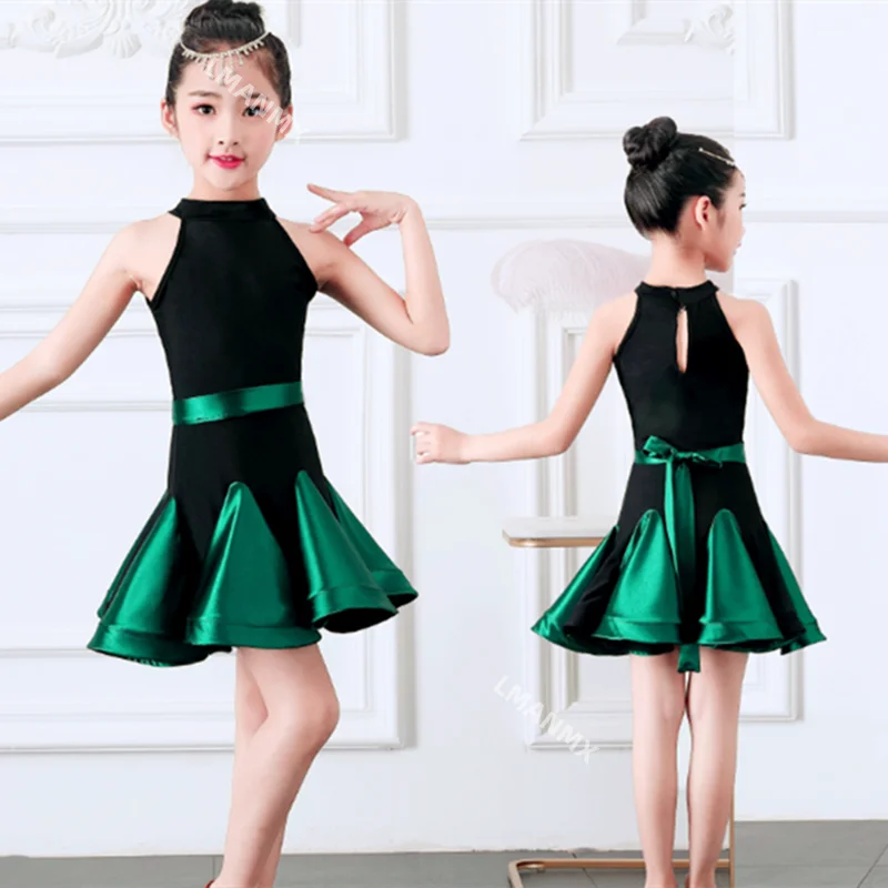 Children's Latin Dance Costume Summer New Women's Latin Dance Dress Performance Costume Latin Dance Costume