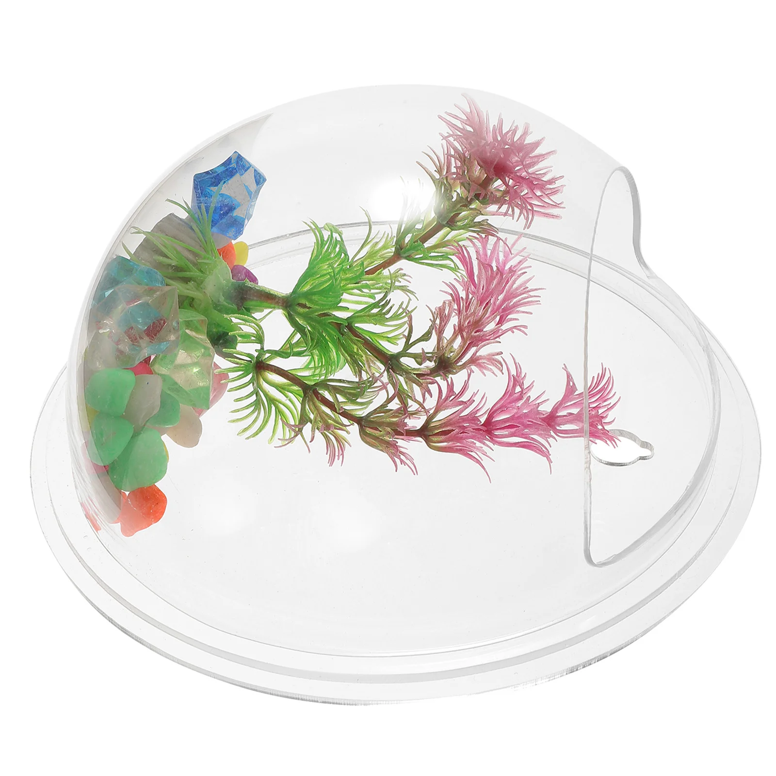 Creative Acrylic Wall-Mounted Fish Tank Hydroponic Vase Decorative Planter Home Ornament for Flowers Plants Party Wedding