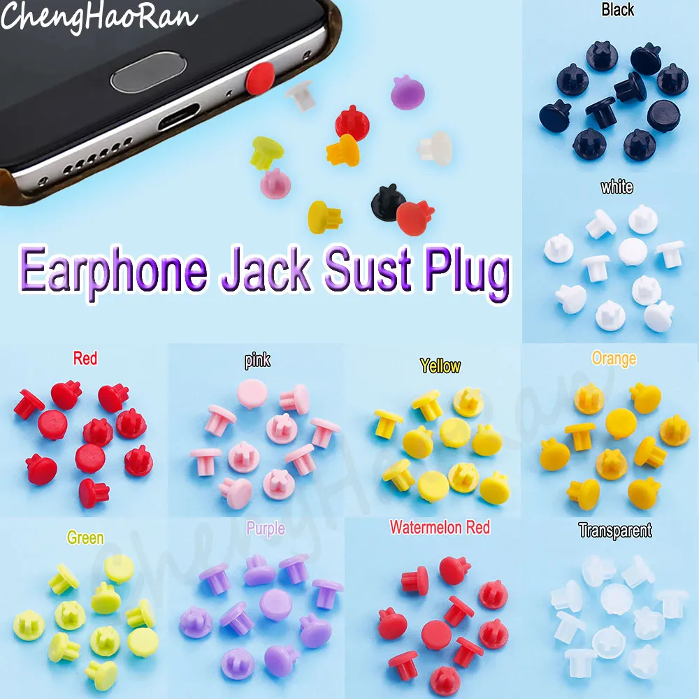 

10 PCS 3.5mm Silicone Headphone Jack Hole Dust Plug Audio Microphone Interface Stopper Cap Laptop Computer Anti Dust Cover Parts