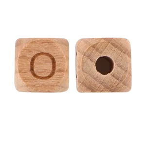 10/20/30/50pcsビーチ木製レタービーズ10mm 12mm環境に優しい天然木材アルファベットビーズブレスレットネックレスジュエリーメイク 12ベストセールス木製ビーズ-3