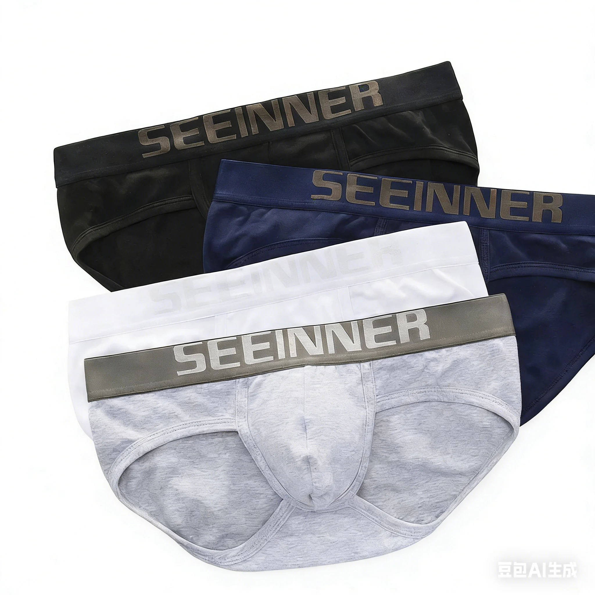 

Men's Bulge Underwear Cotton Breathable Comfort Briefs Solid Color Youth Low Rise U Convex Pouch Panties Sweat Absorp Underpants