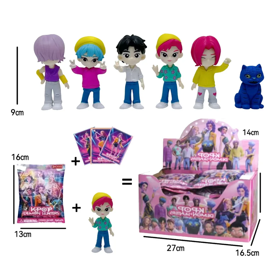 K Pop Demon Hunters 2025 Scatola cieca di vendita calda Serie Anime Figure Ornamenti Bambole per fan e bambini Regalo di compleanno Casuale