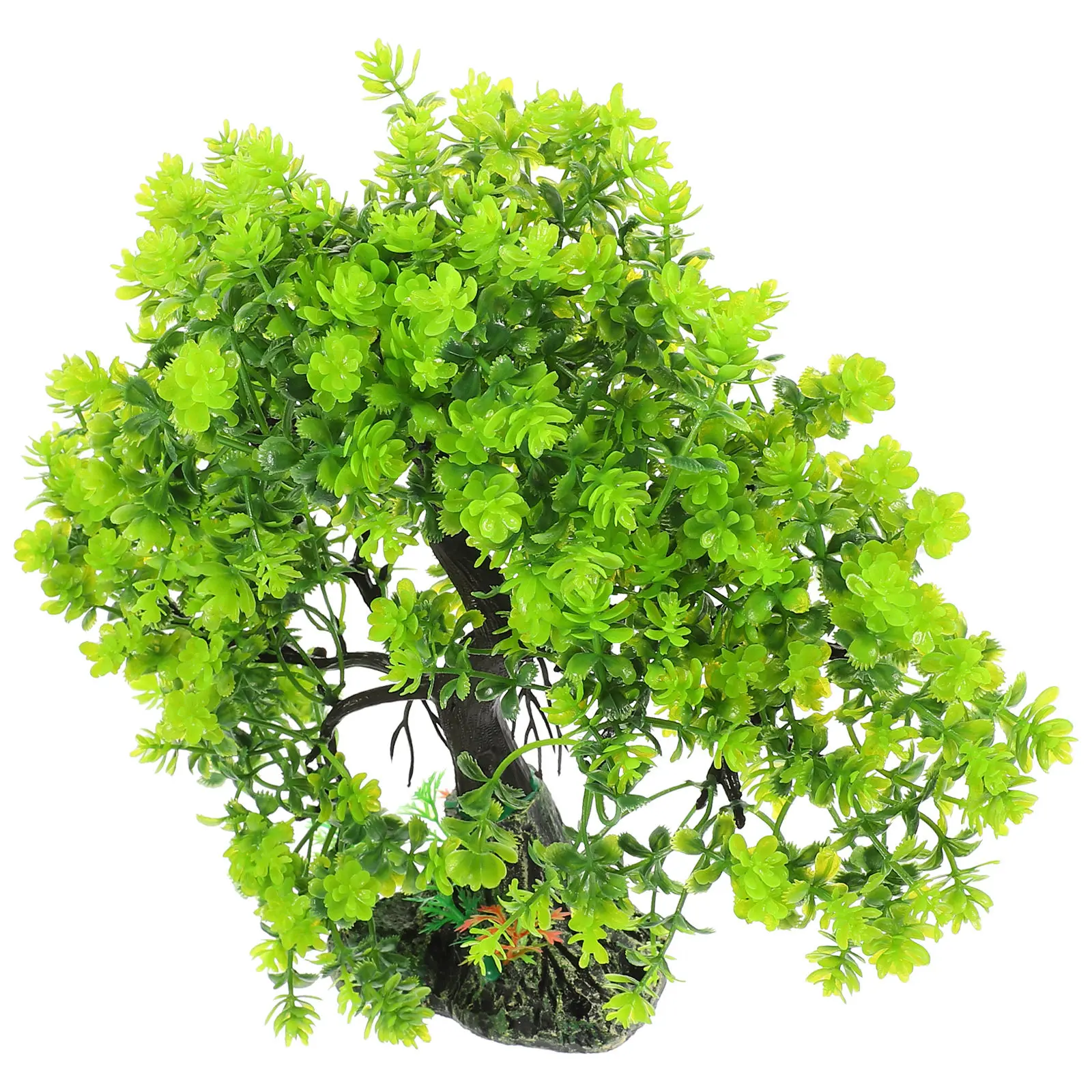 Green Artificial Aquarium Tree - Aquarium Fish Hiding Spot recension och pris