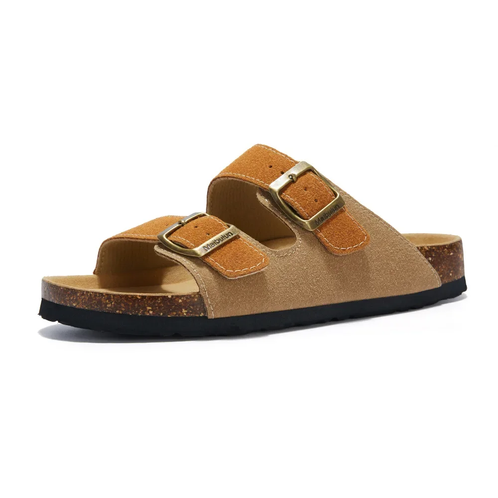 Flat Slippers Women Men Slippers Luxury Indoor Bottom Non Slip Cork Slippers Women\'s Beach Outdoor Home Flip Flops Sandals2023