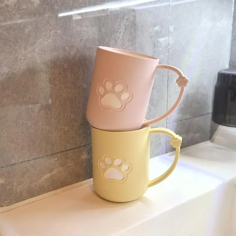 Bicchiere da bagno a forma di zampa di gatto con manico_voghion.com
