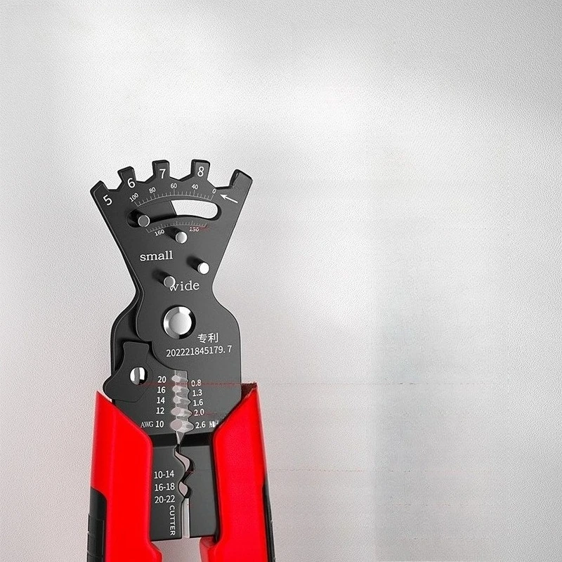 Electrician Folding Wire Stripping Crimping Pliers Crimp Distribution Box Connector and Cut Wires