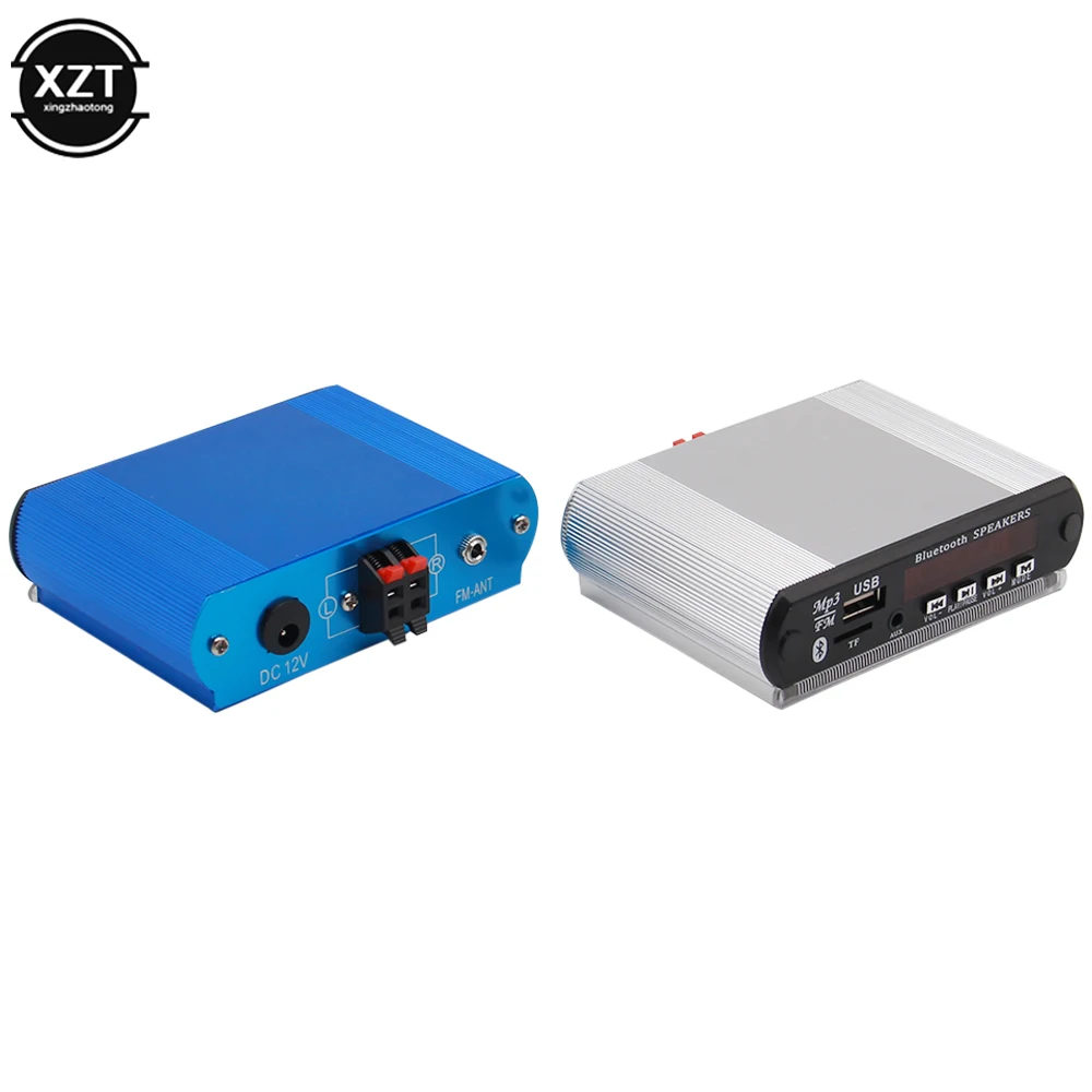 Kit récepteur Bluetooth 5.0 en aluminium 2x15W pour voiture, carte décodeur de lecteur MP3 avec fonction d'appel d'enregistrement FM, écran couleur, Radio FM