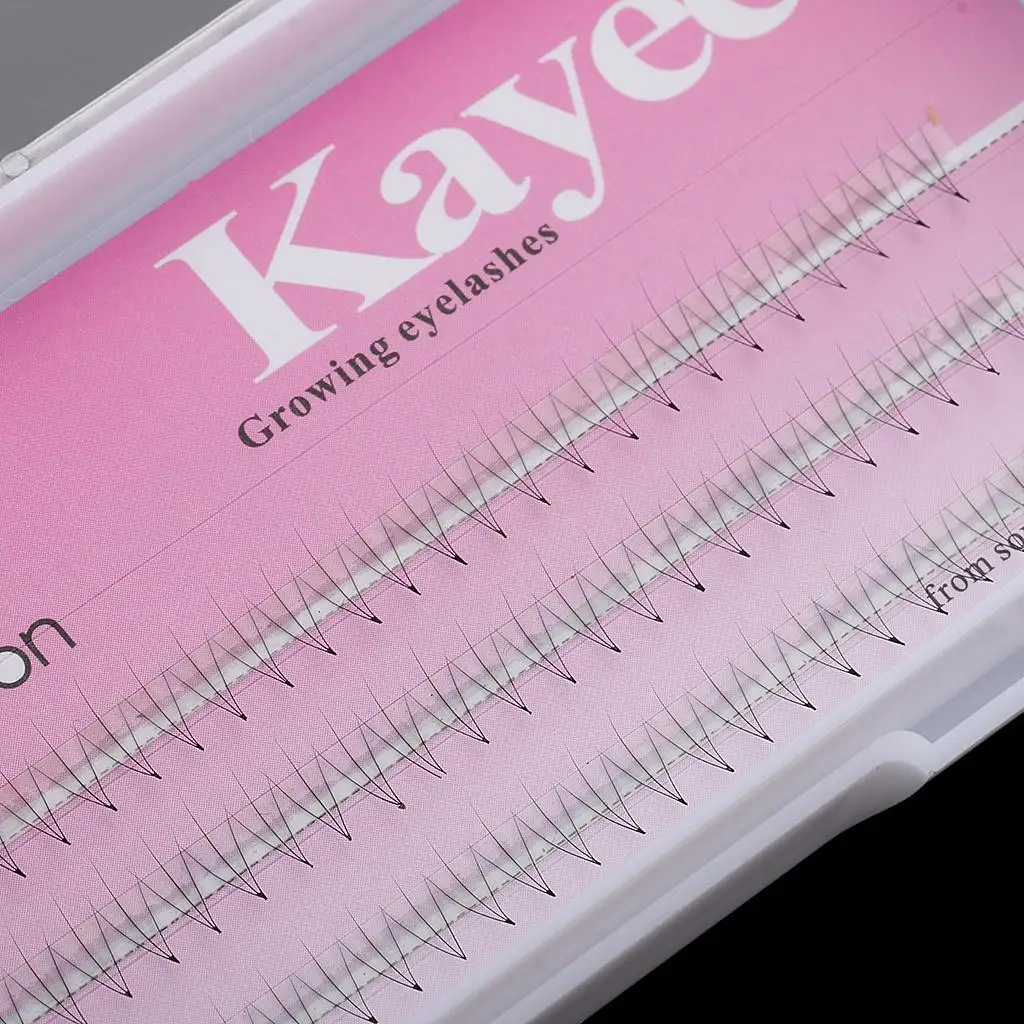 Natürliches schwarzes individuelles falsches Verlängerungs-Make-up, 8 mm, 10 mm, 12 mm, Dicke: 0,07 mm