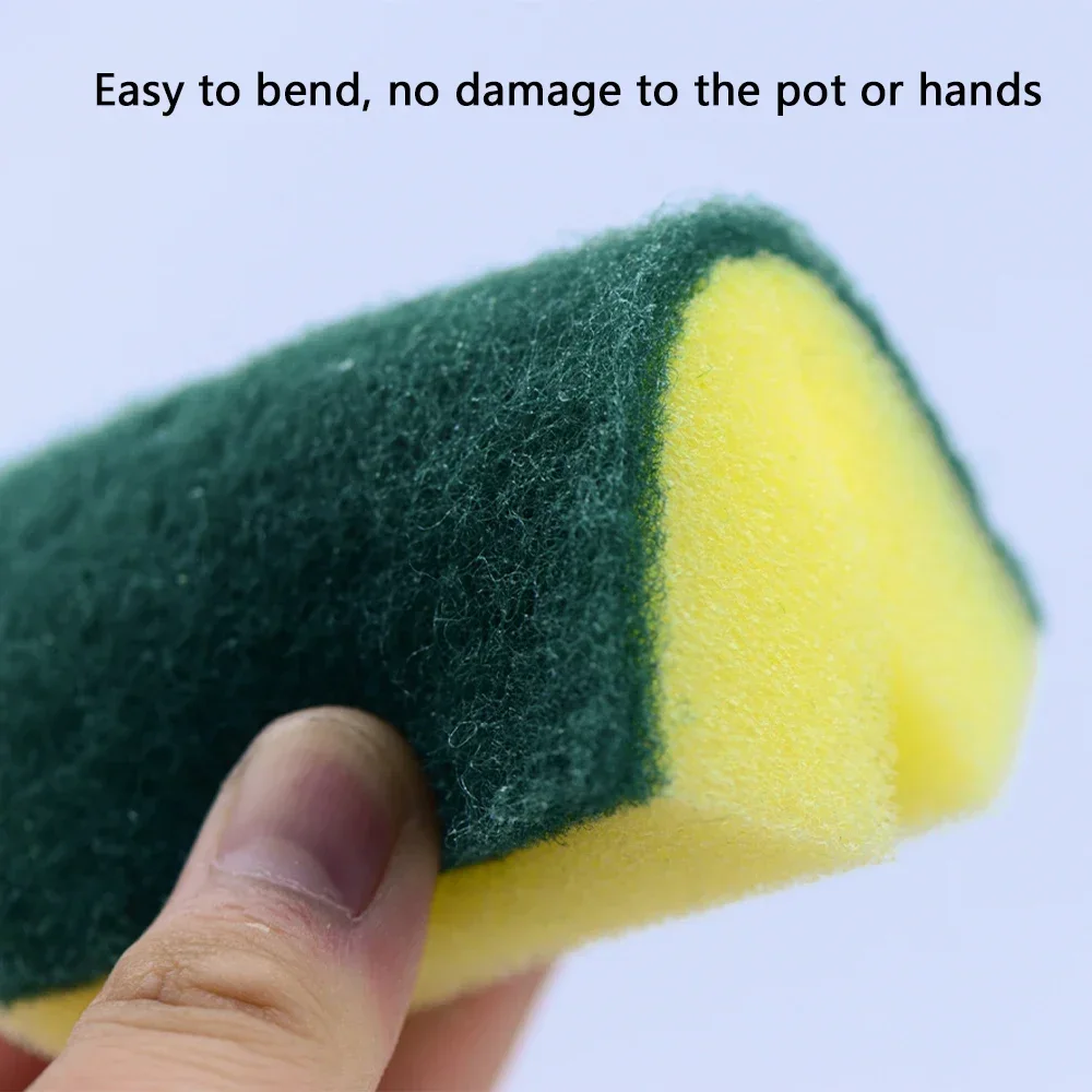 20/30pcs Dishwashing Sponge Kitchen Nano Emery Magic Clean Rub Pot Rust Focal Stains Sponge Removing Kit Cleaning Brush Sponges