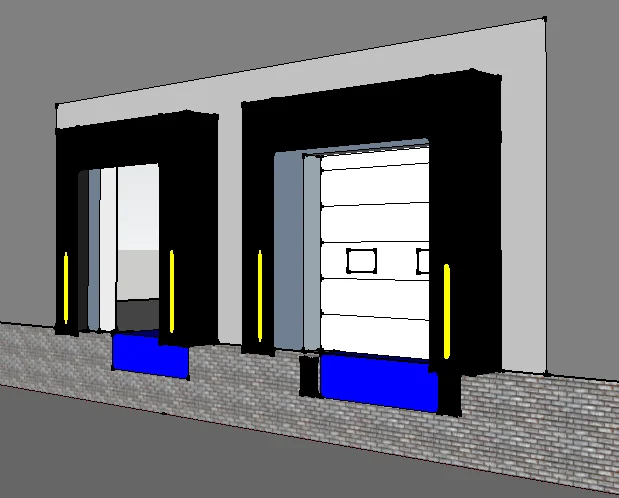 

Резиновое промышленное секционное укрытие для док-станции Механическое укрытие для док-станции Регулируемая система загрузки Укрытки для док-станции