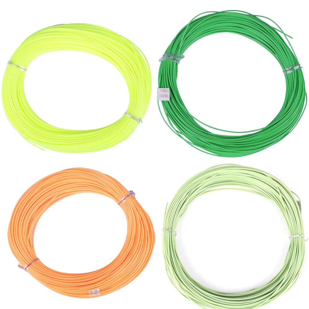 FISH KING 100FT/30.5M Top Tip Sinking Fly Fishing Line WF4F-WF8F Weight Forward Fly Line Inner Braided Pe Line Outside Pvc