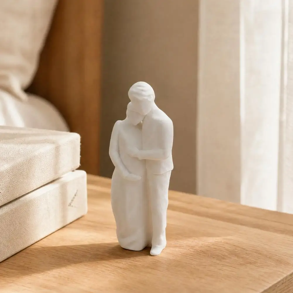 Couple Sculpture 3d Printed Couple Figurine Sculpture Husband Pregnant Wife Embrace Statue Unique Home Decor Gift for New Mom