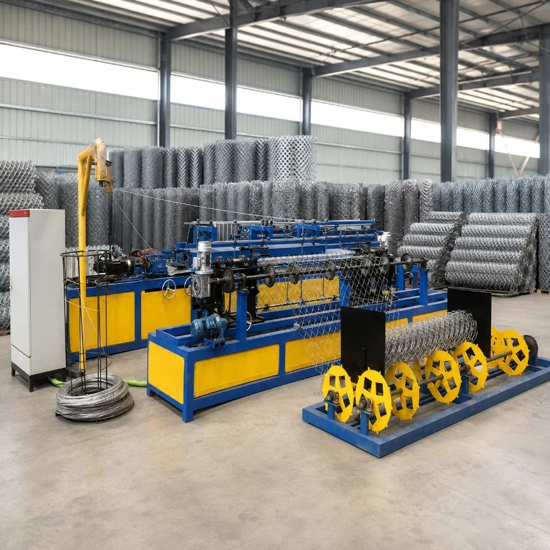 Wire Mesh Roll Machine Chain Link Fence Equipment Customized for Smooth Fence Net Output for Fence Roll Output