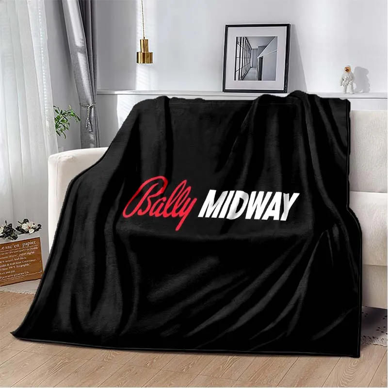 

3D Fashion Cartoon Clothing B-BALLY Logo Printed Soft Blanket Adult and Children's Gifts Warm and Comfortable Sofa Bed Blanket