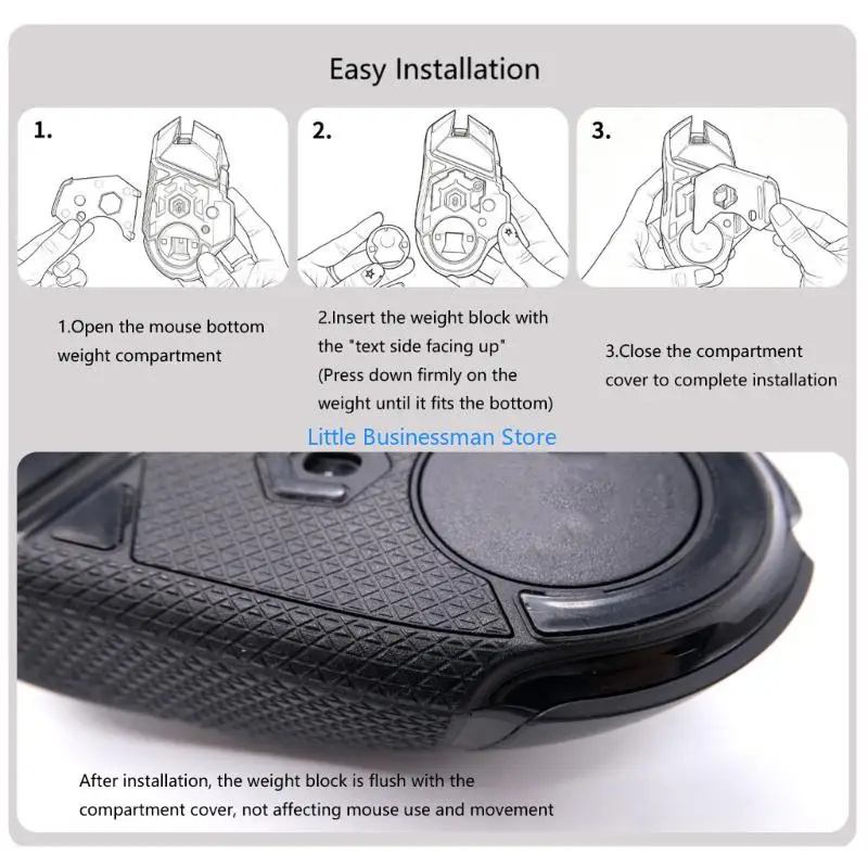 Adjustable Mouse Feel for G502 Wireless Removable Metal Weights M76A