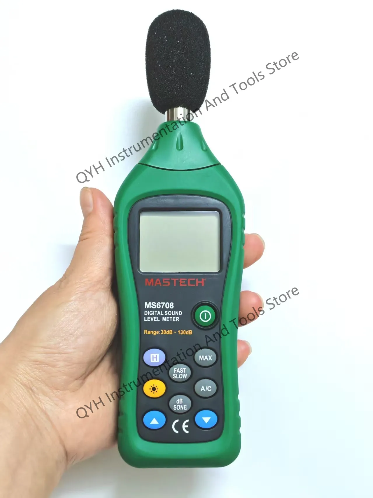 MASTECH MS6708 цифровой измеритель уровня звука портативный точный измеритель звука децибел тестер 30 ~ 130 дБ промышленный мониторинг шума