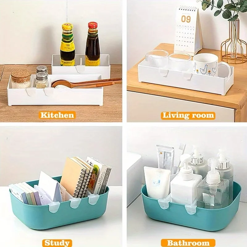 6/12pcs Refrigerator Storage Divider Side Door Storage Partition Expandable Baffle Dividers Kitchen Bottle Shelf Organizer