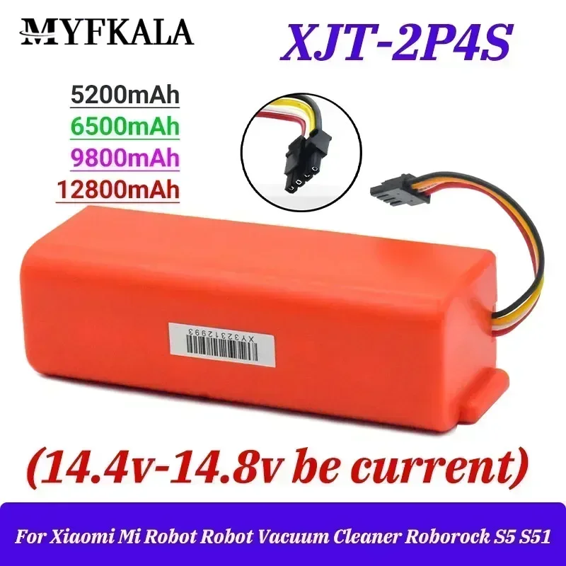 2025 14.4V Li-ion Battery Robotic Vacuum Cleaner Replacement Battery for Xiaomi Robot Roborock S50 S51 S55 Accessory Spare