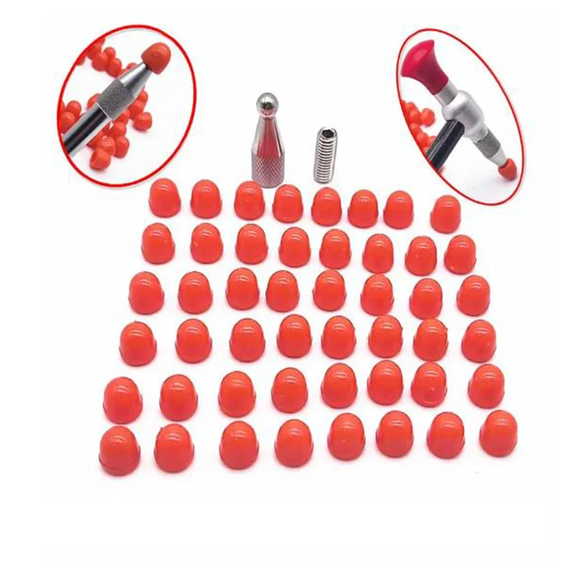 50/32PCS dent repair tool detachable head replacement with top cover unpainted car dent repair PDR manual tool