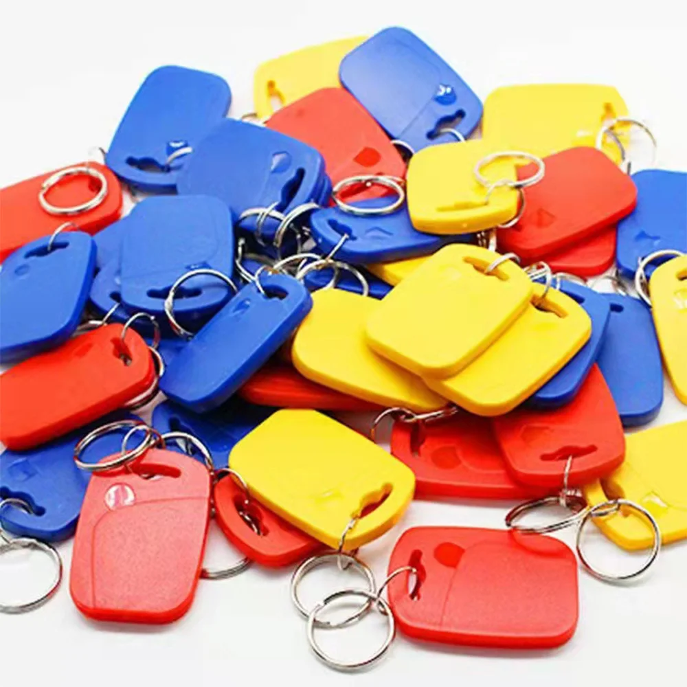 5/10PCS IC+ID CUID Rewritable Composite Key Tag Keyfob Dual Chip Frequency RFID 125Khz Variable Writable Copy EM4305+13.56Mhz